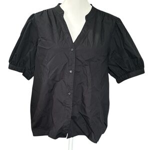Nine West Black Short Sleeve Blouse